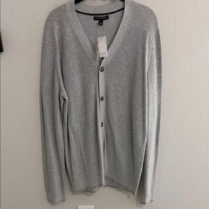 Banana Republic Light Gray Men's Cardigan